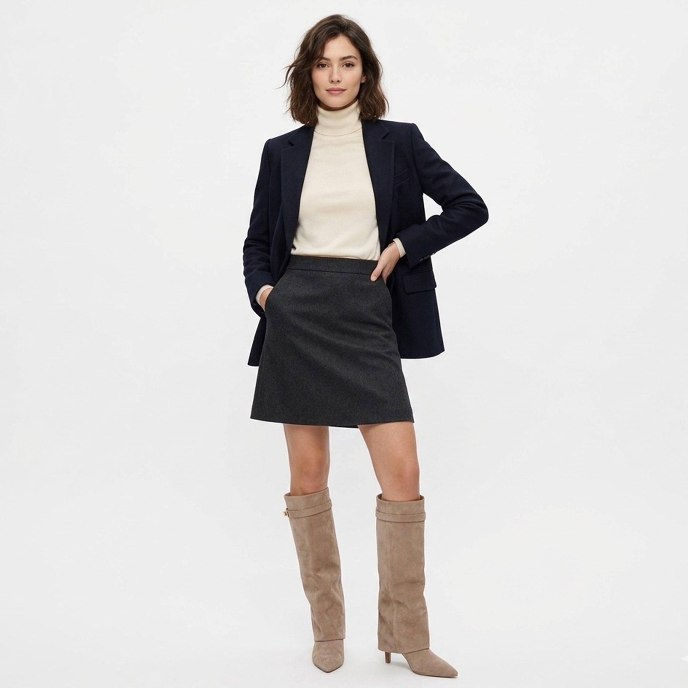 Bottes hautes femme cuir printemps élégantes