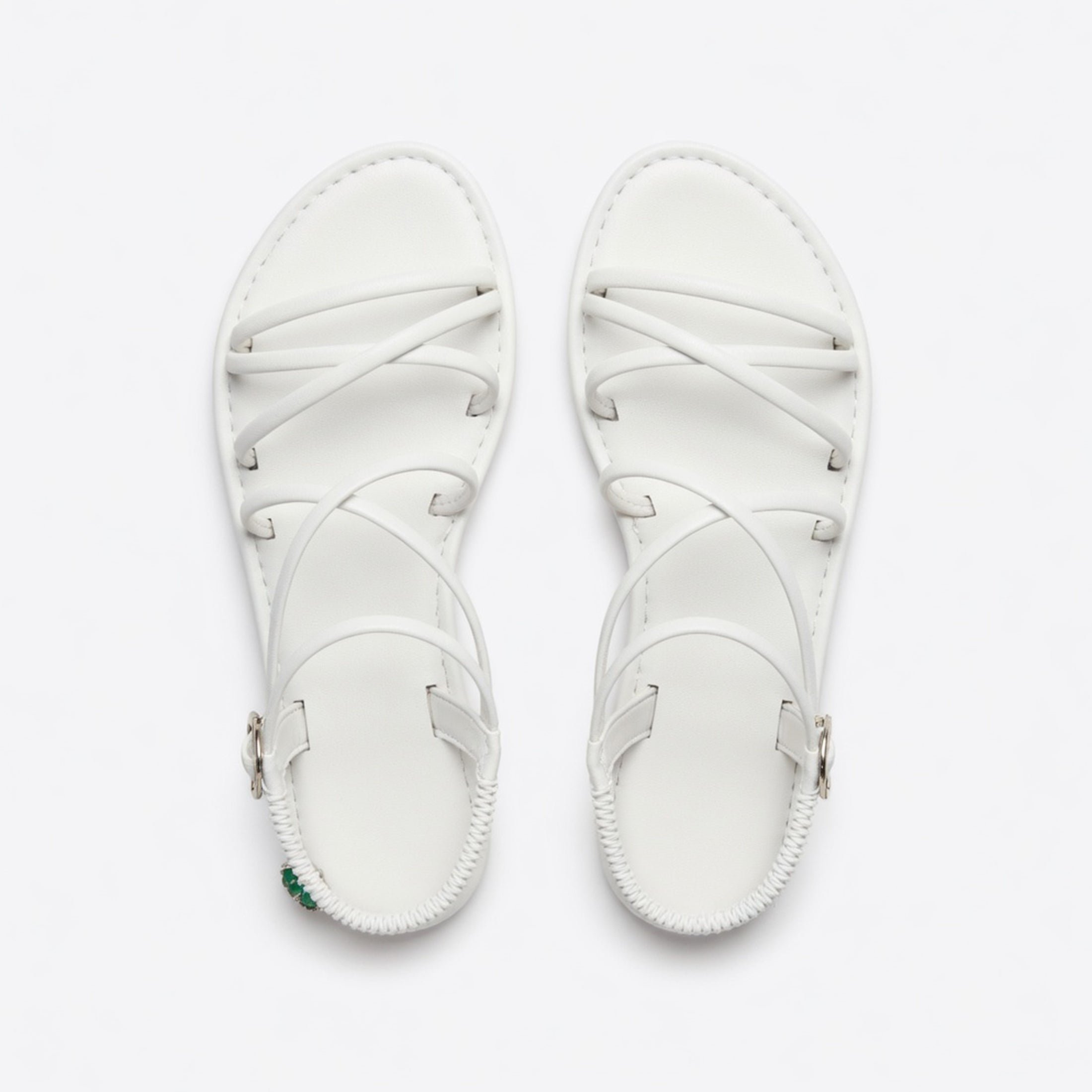 Sandales plates femme cuir printemps ouvertes bout ouvert plage