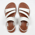 Sandales femme plates cuir casual extérieur été