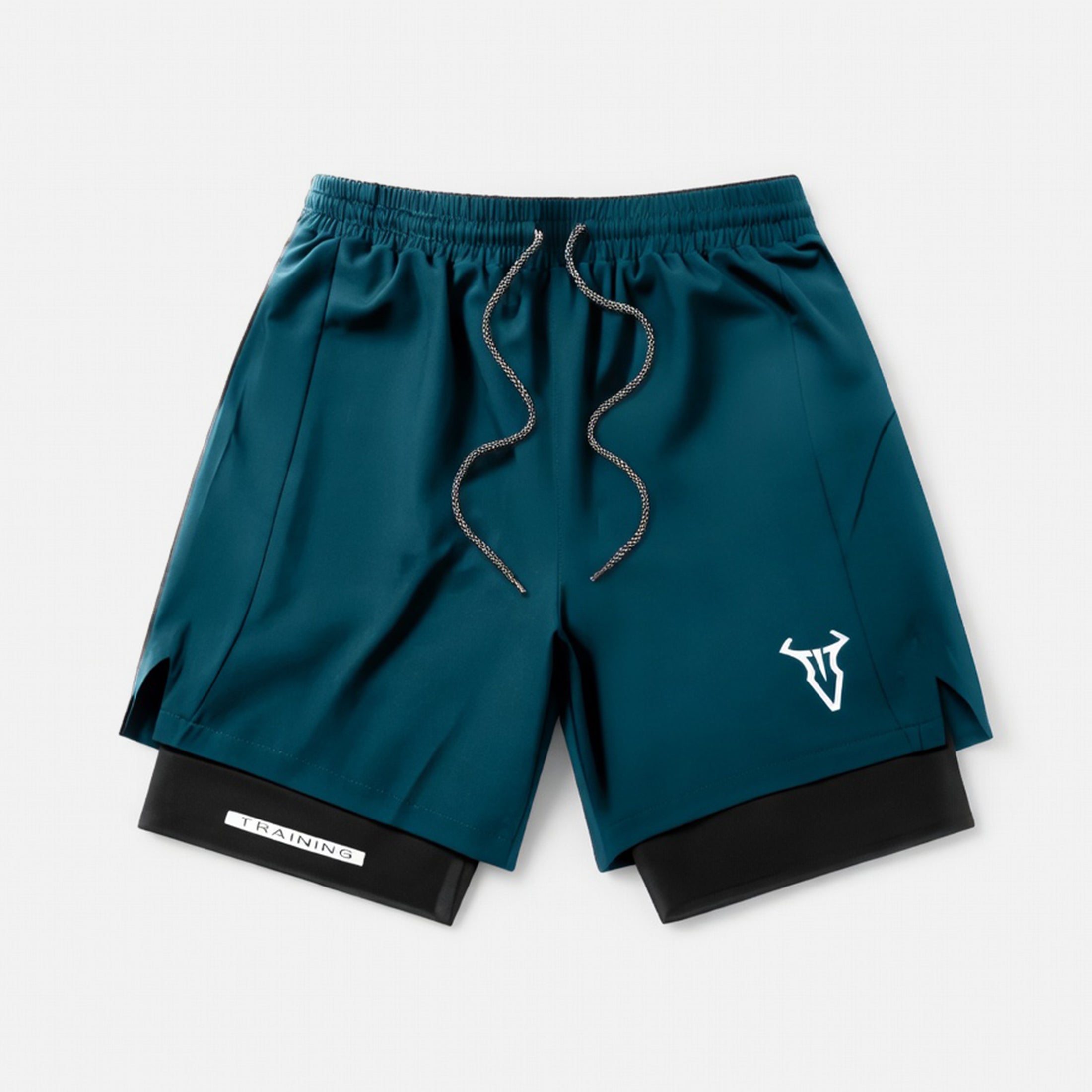 Short de sport homme coton athlétique géométrique été avec poches taille élastique