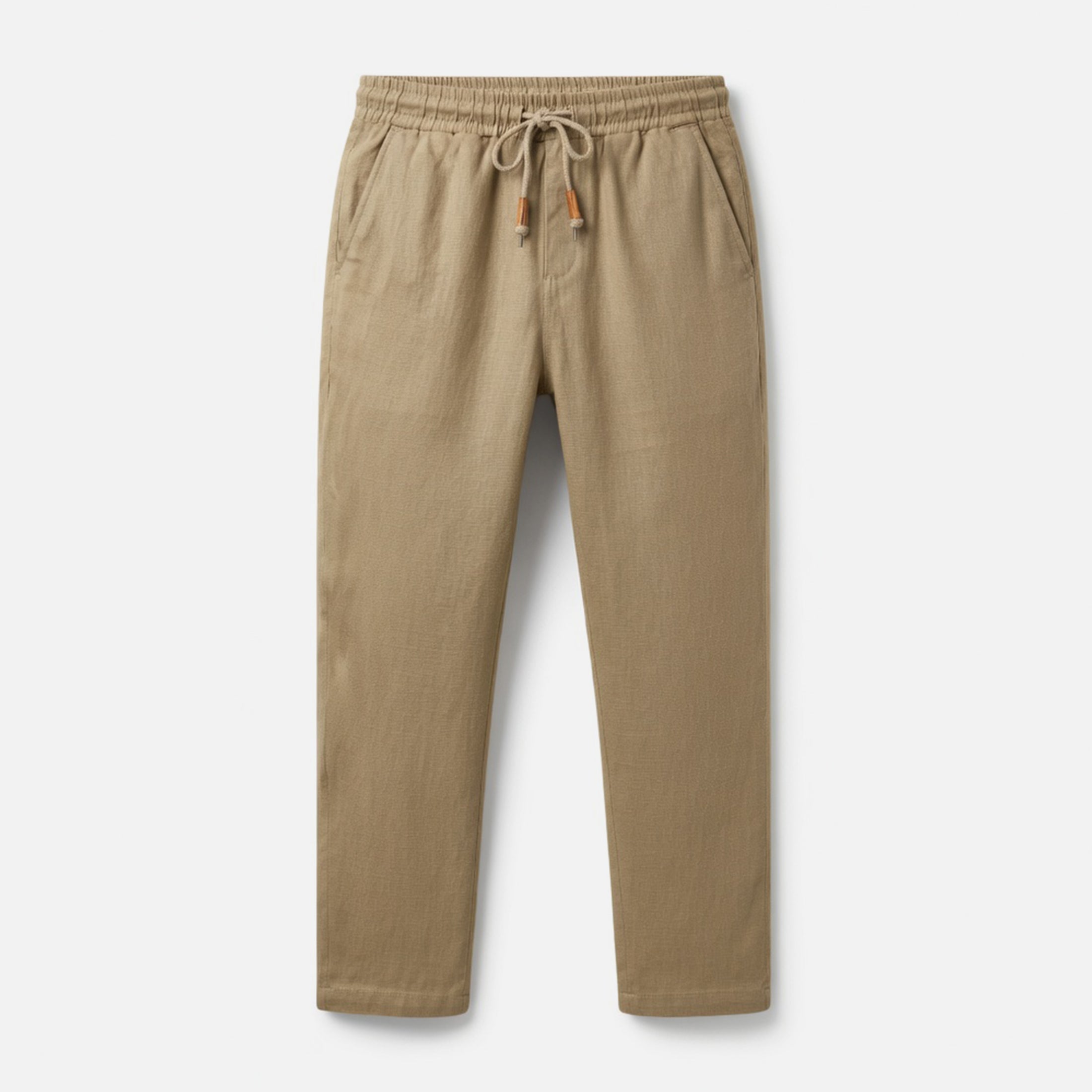Pantalon homme coton style casual élégant pour printemps-été