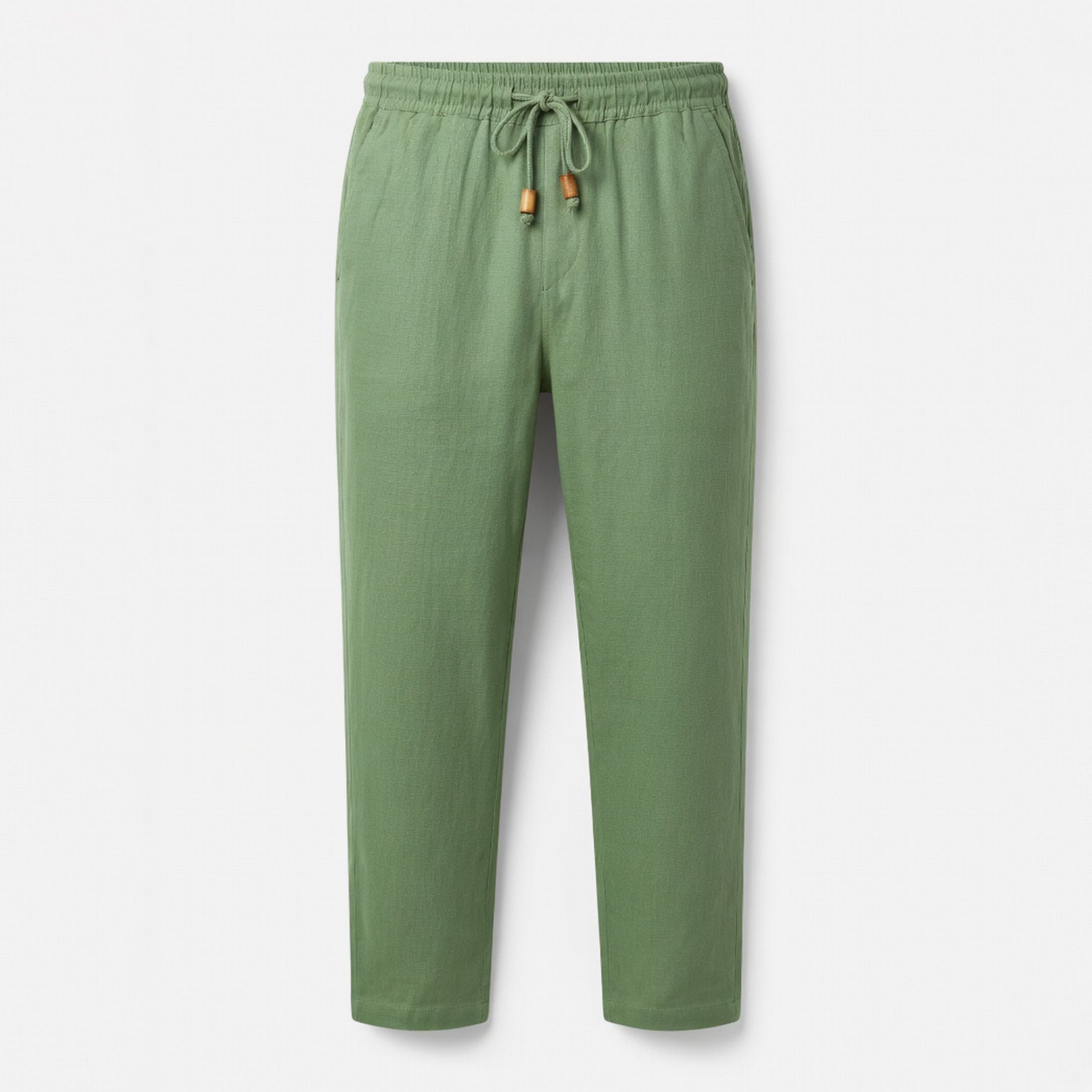 Pantalon homme coton style casual élégant pour printemps-été