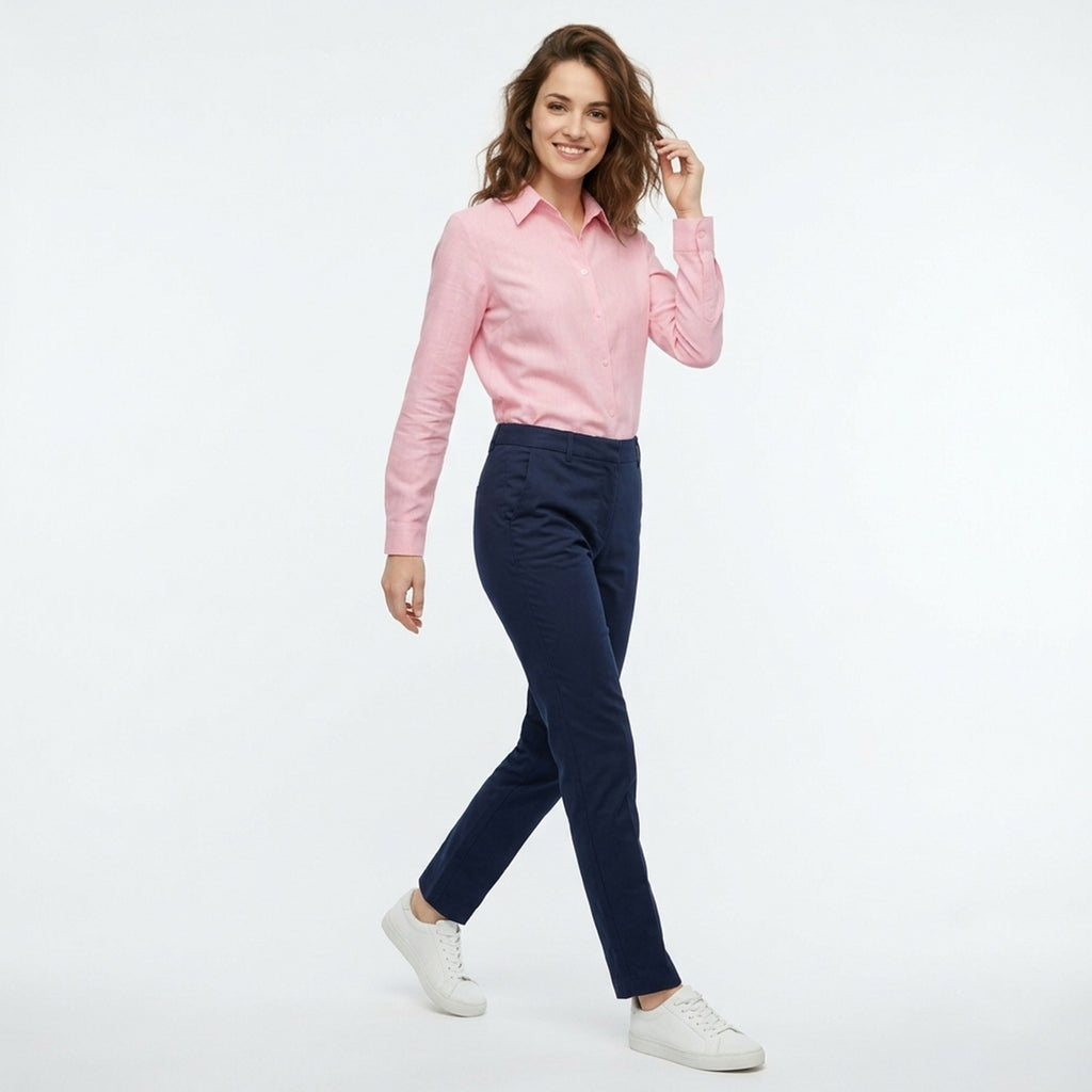 Chemise femme coton manches longues coupe ample