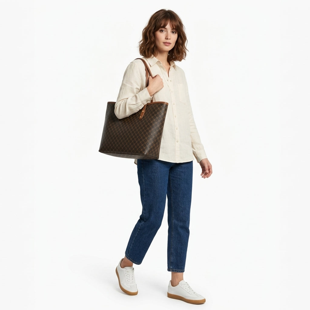 Sac cabas femme cuir vintage printemps été sac tote femme décontracté