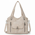 Sac cabas femme cuir rétro printemps été sac tote bandoulière détachable femme