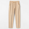 Pantalon homme lin long décontracté
