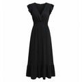 Robe élégante femme coton printemps été robe chic soirée