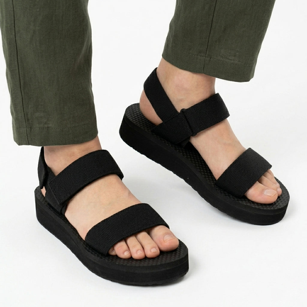 Sandales femme plates cuir extérieur été