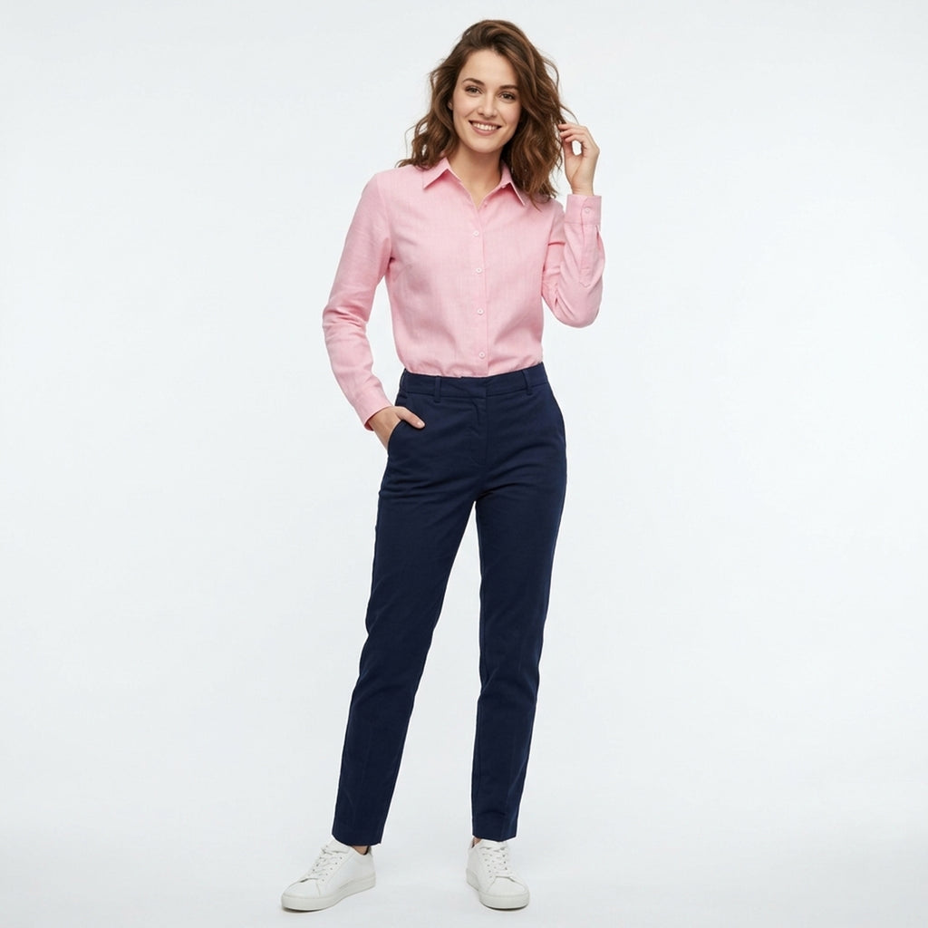 Chemise femme coton manches longues coupe ample