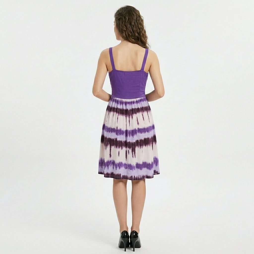 Robe chemise femme coton imprimé tie dye printemps été robe décontractée