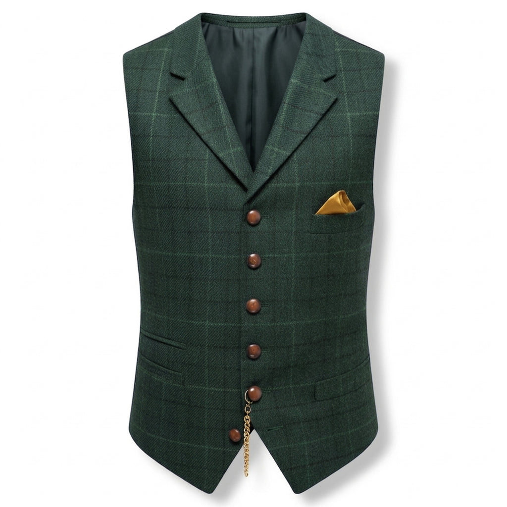 Gilet homme vintage en laine mérinos pour l’hiver