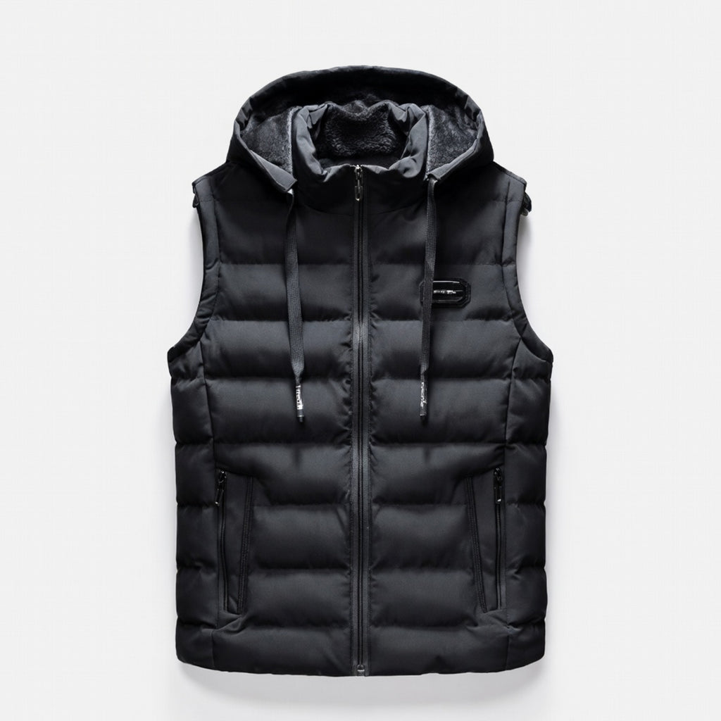 Gilet homme coton printemps léger style bomber sans manches casual