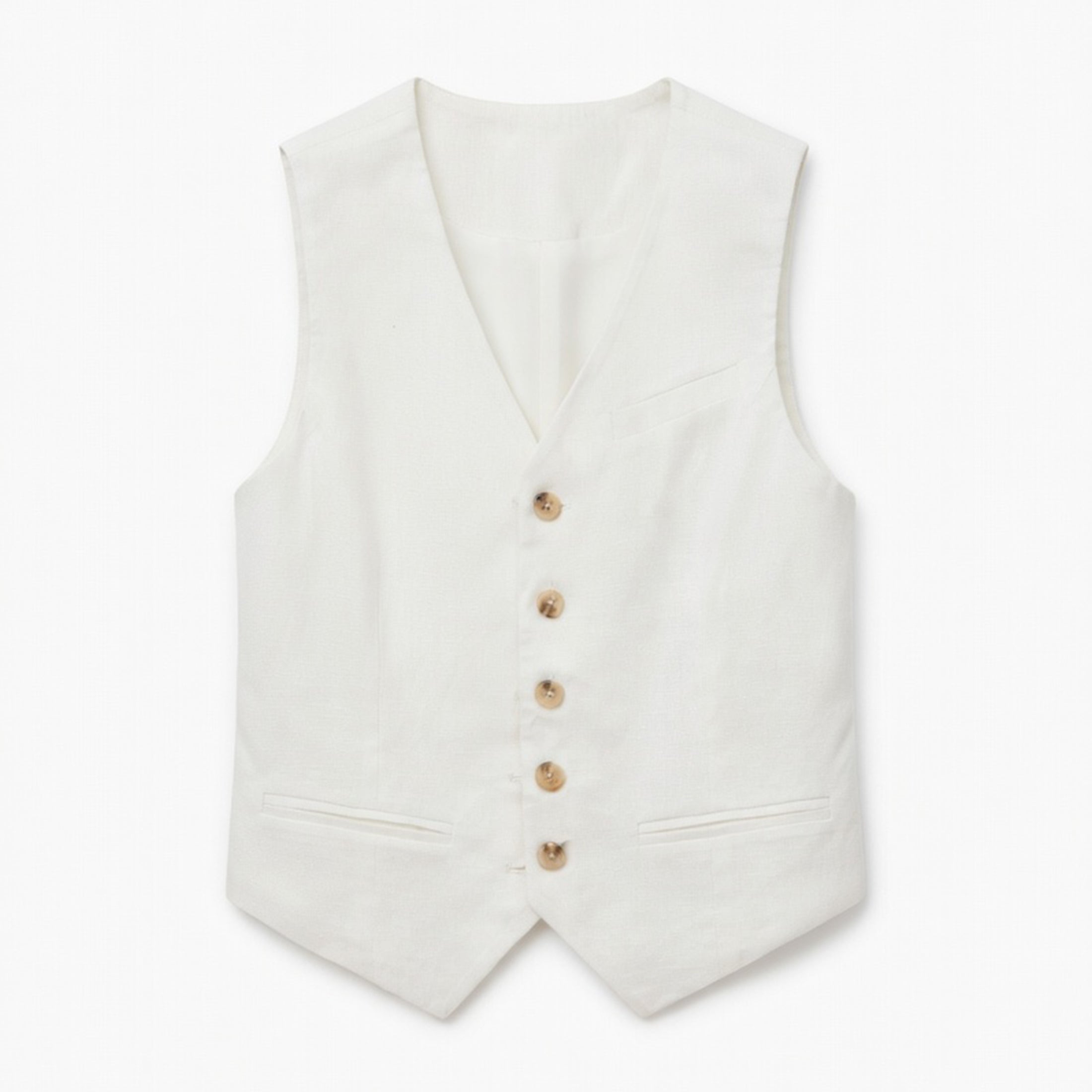 Gilet femme cintré coton élégant décontracté