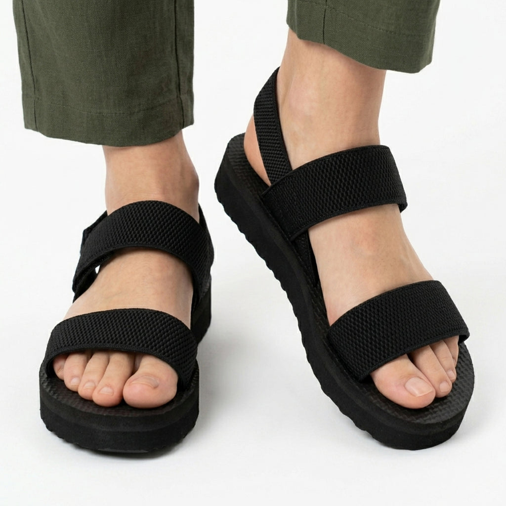 Sandales femme plates cuir extérieur été