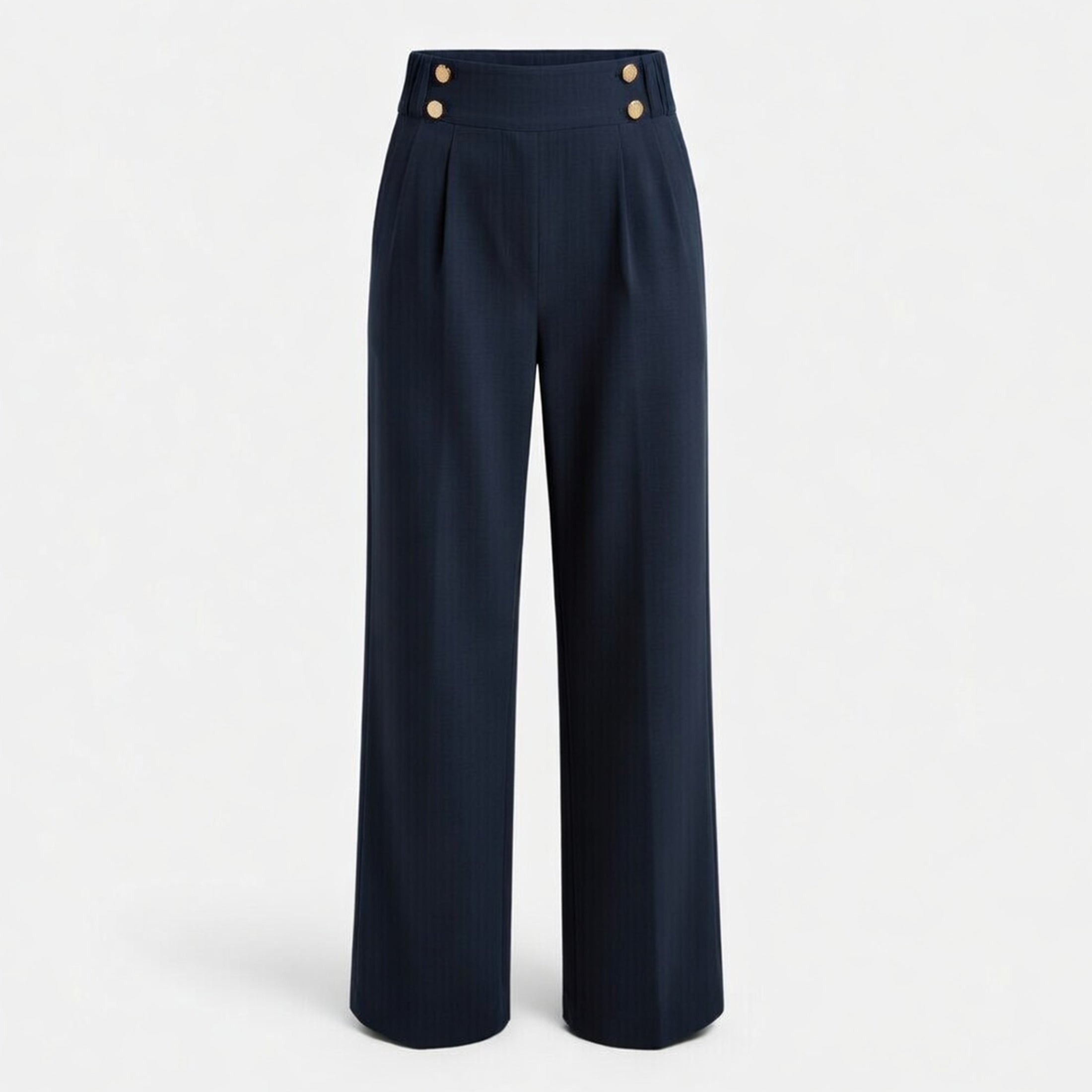 Pantalon droit femme en coton bureau élégant pour printemps-été