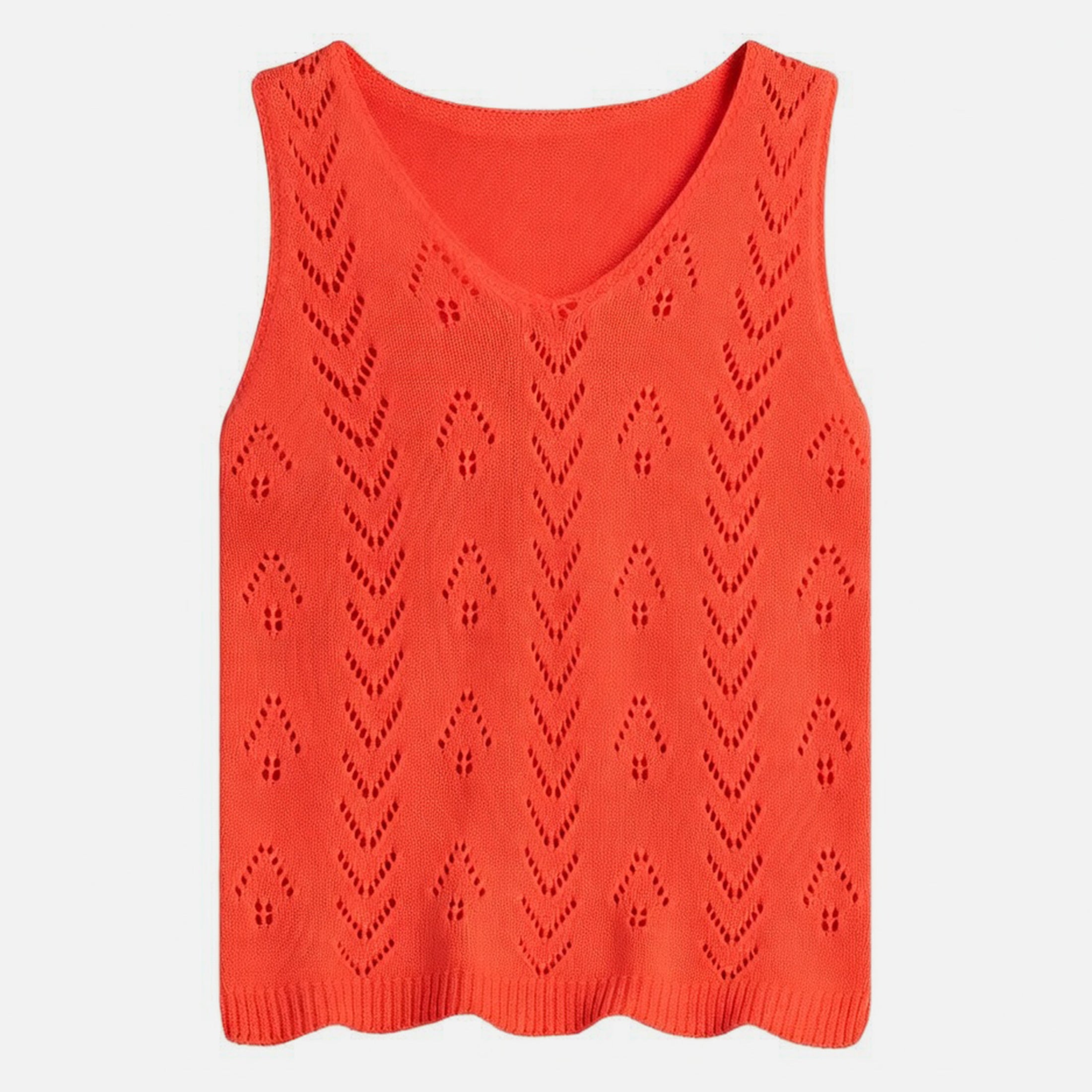 Débardeur femme en coton léger et respirant sans manches pour printemps-été