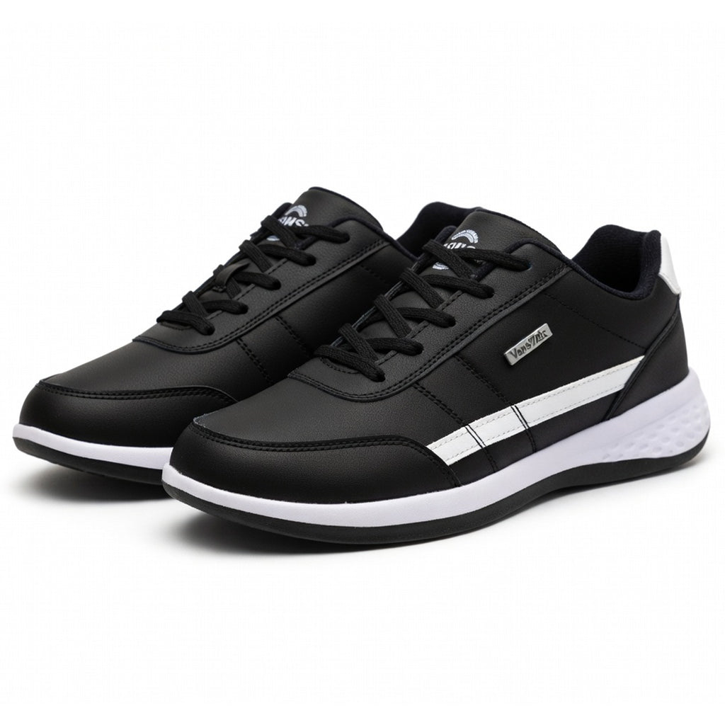 Chaussures homme cuir sneakers légères à lacets printemps-été