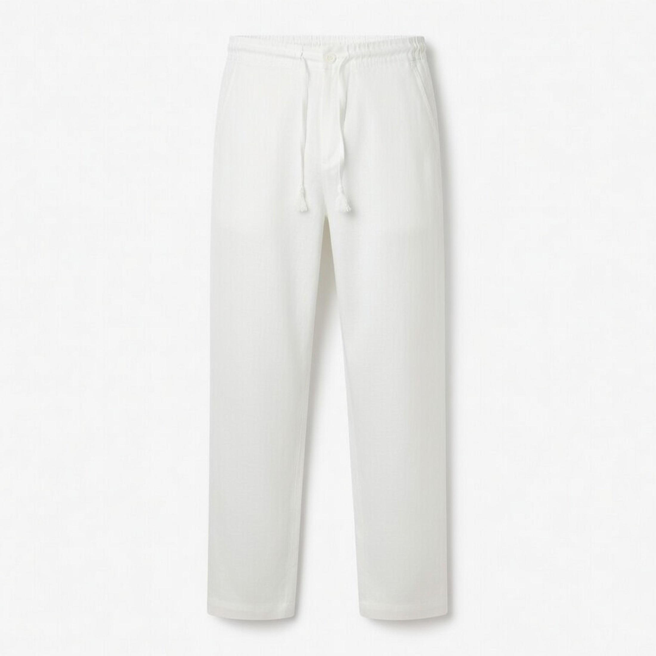 Pantalon homme lin été pantalon casual respirant tenue quotidienne
