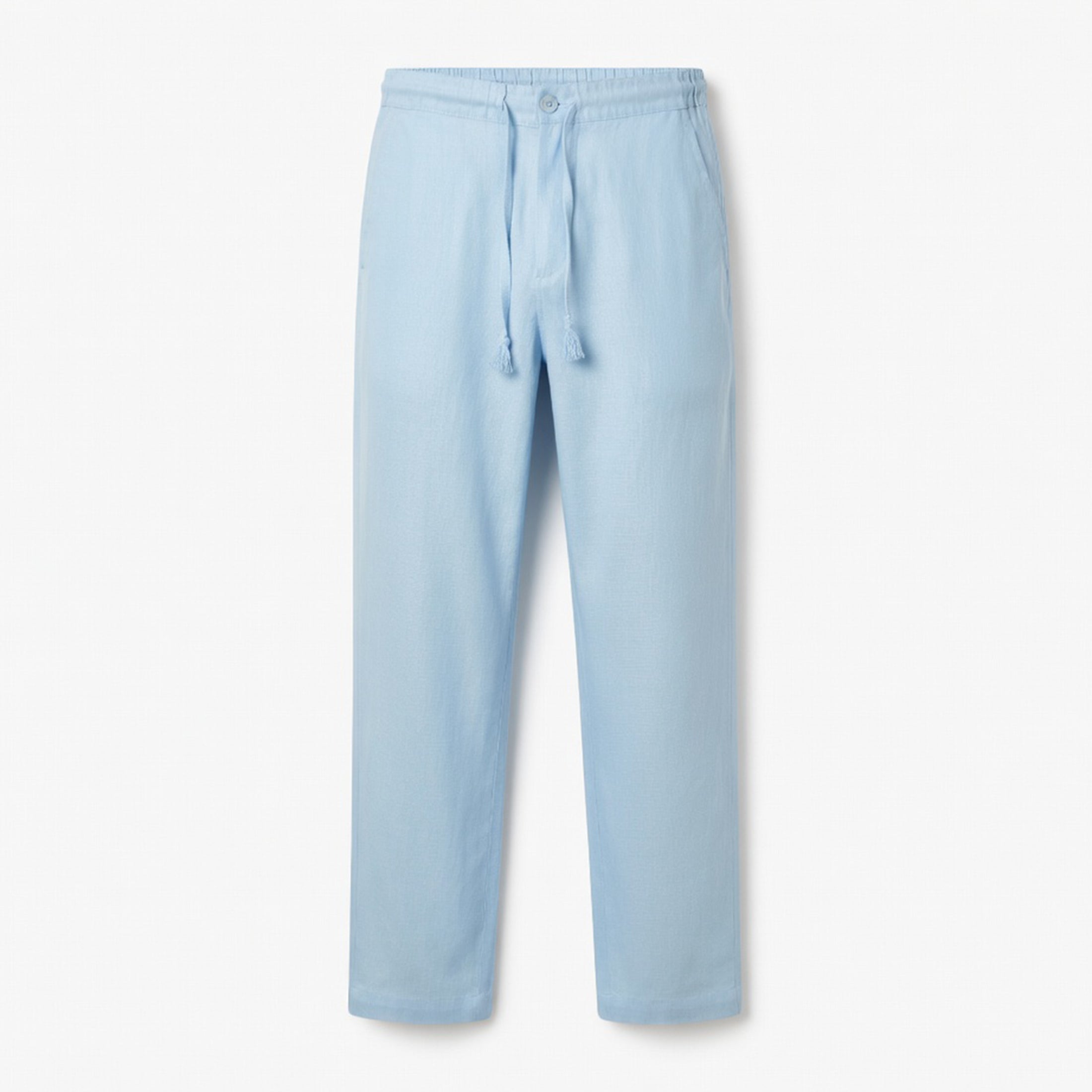 Pantalon homme lin été pantalon casual respirant tenue quotidienne