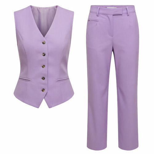 Ensemble femme 2 pièces printemps en coton léger et élégant