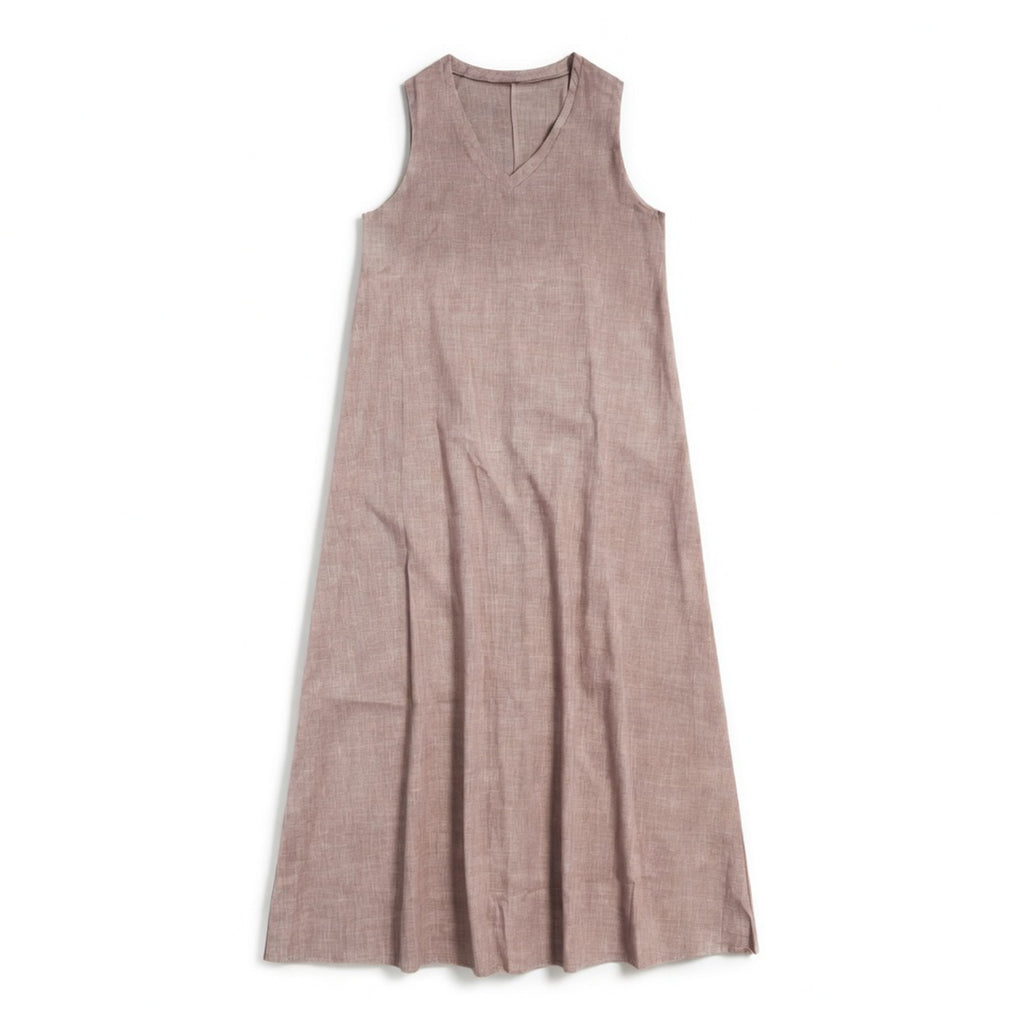 Robe femme col V sans manches fluide idéale printemps été