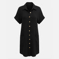 Robe chemise femme en coton léger pour le printemps