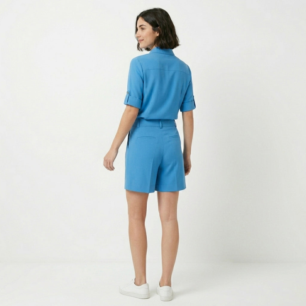 Ensemble femme lin deux pièces chemise et short printemps été