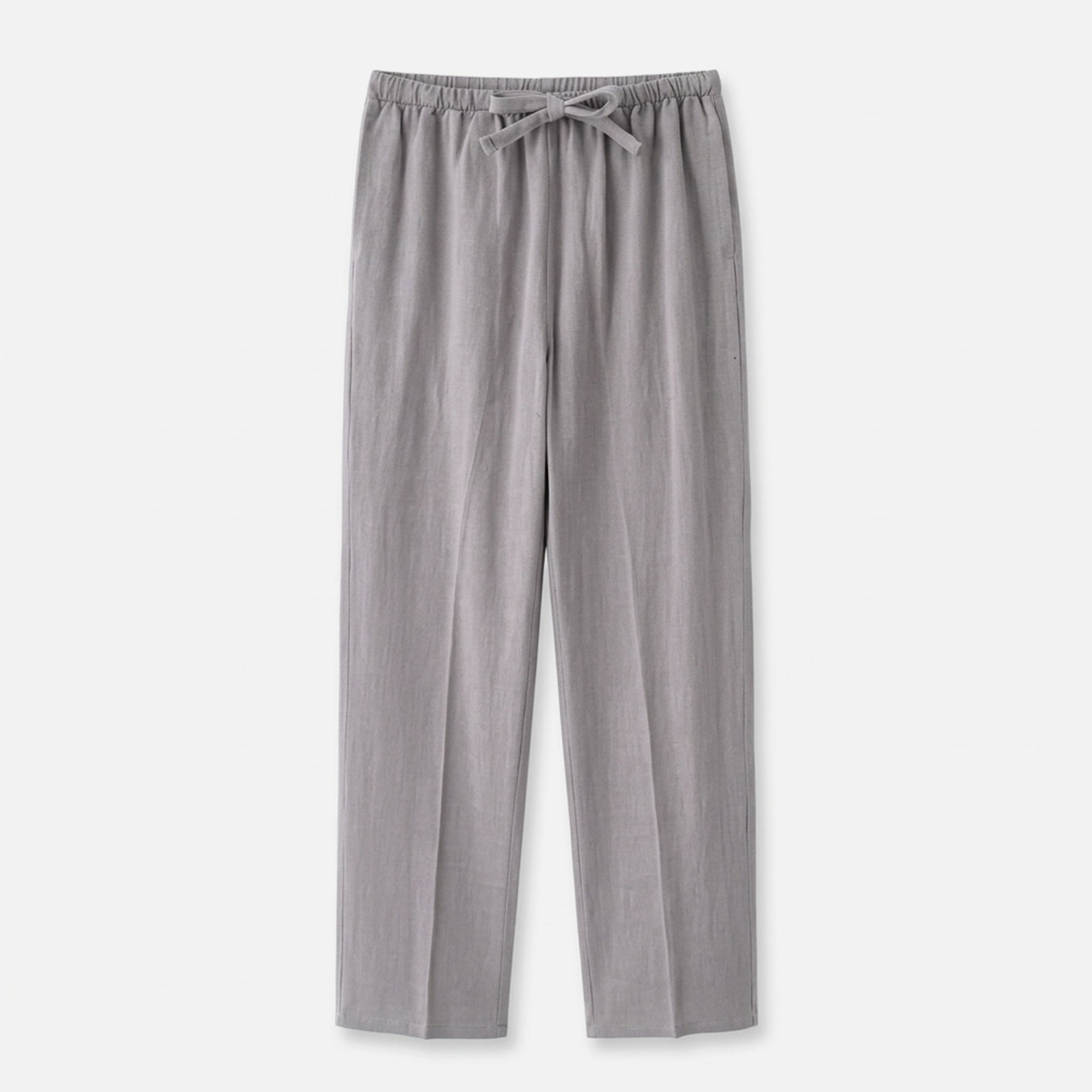 Pantalon homme lin été coupe décontractée respirant léger
