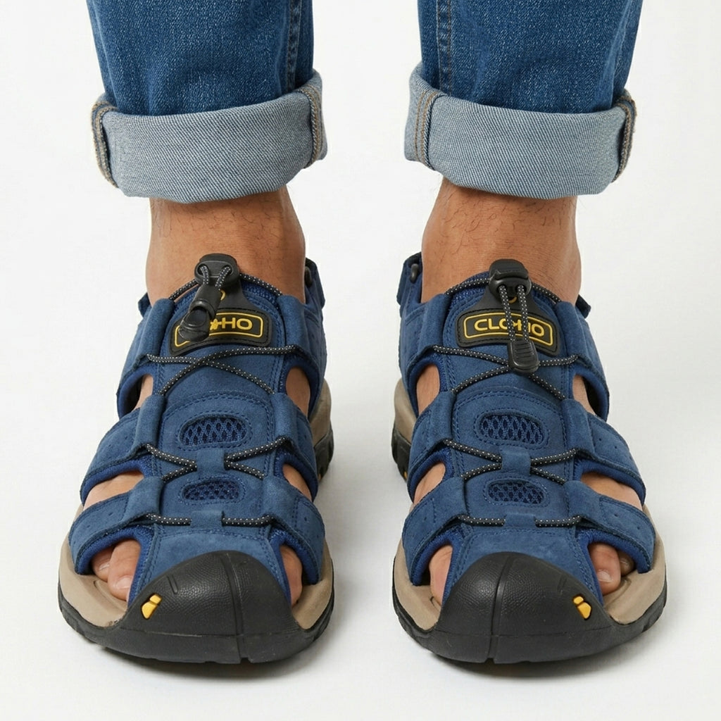Sandales homme cuir printemps été