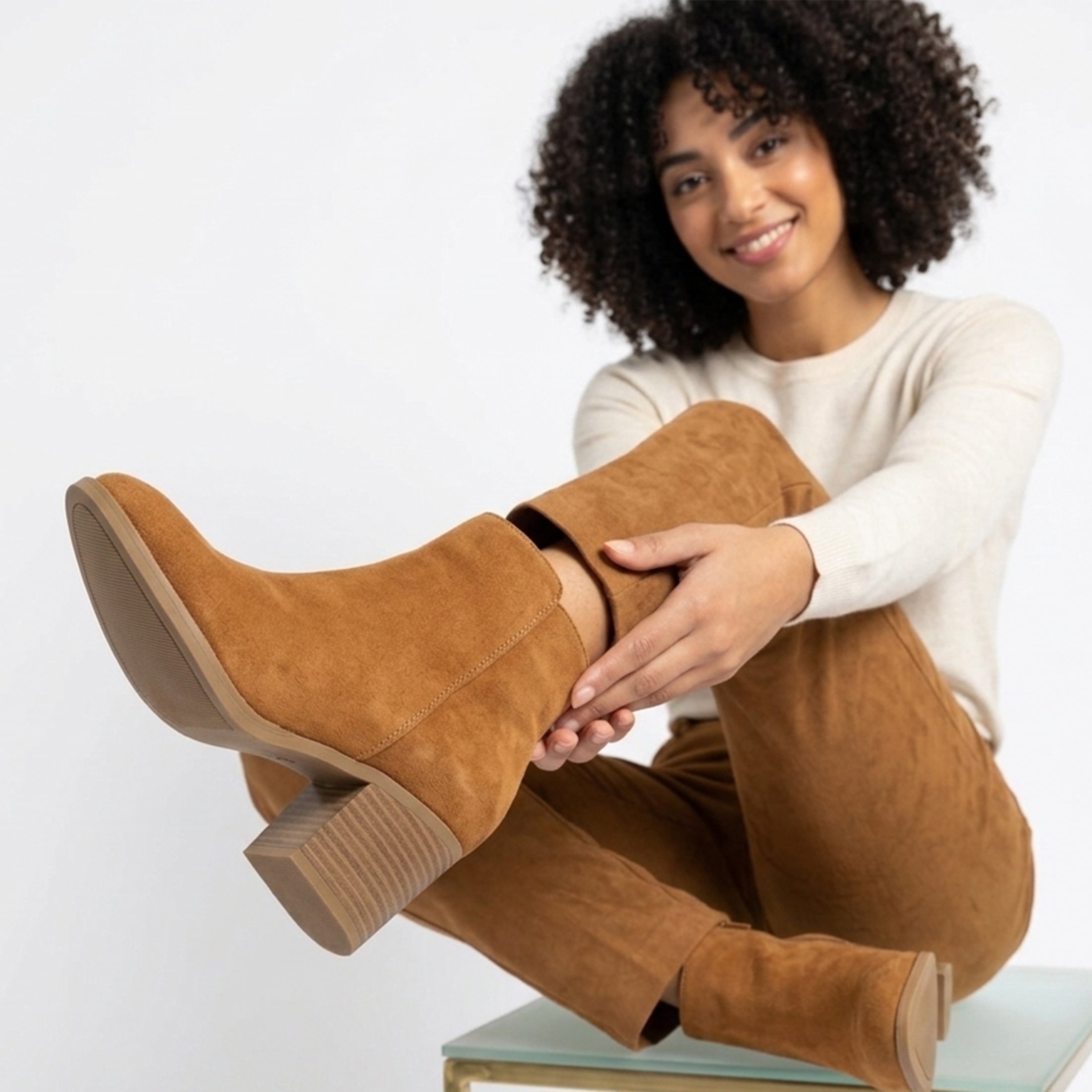 Bottes femme cuir orthopédiques été confort semelle ergonomique