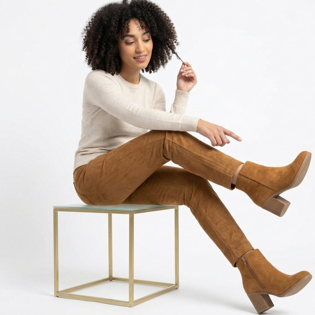 Bottes femme cuir orthopédiques été confort semelle ergonomique