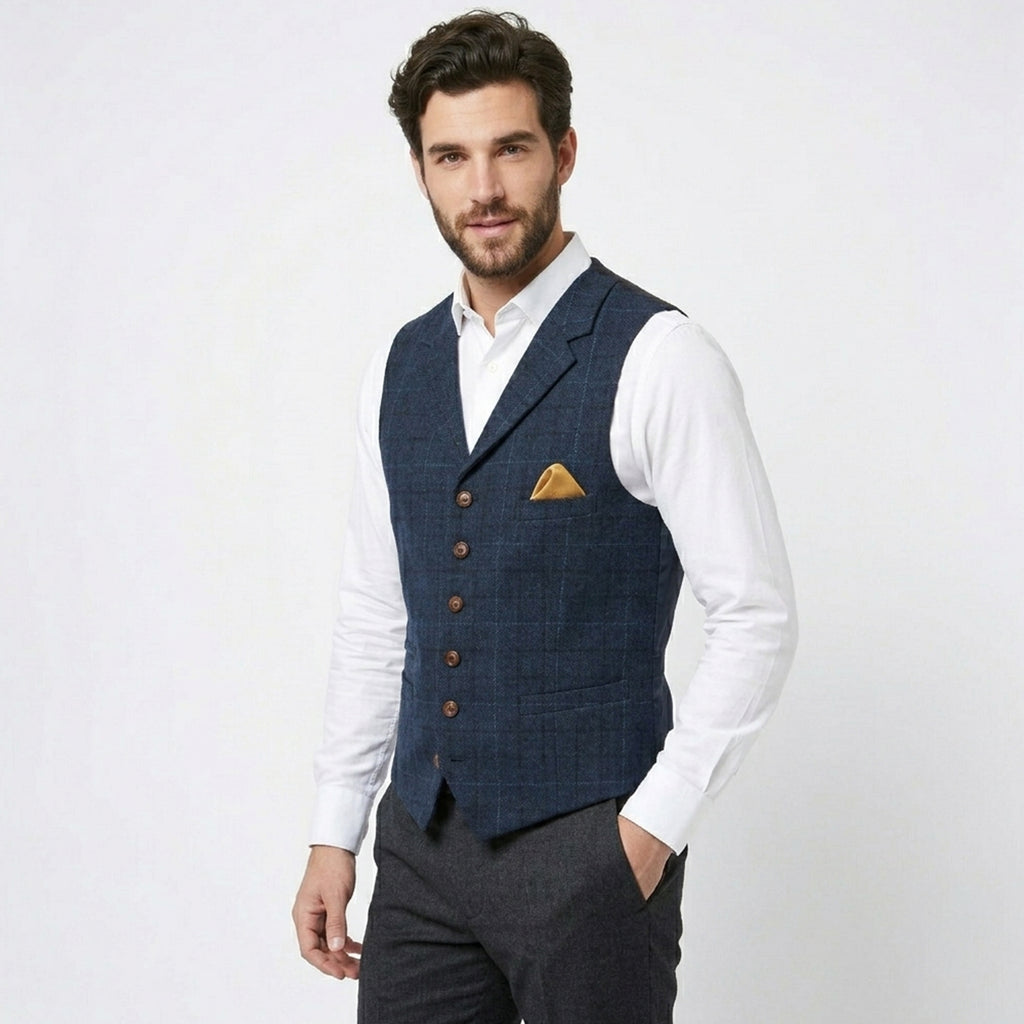 Gilet homme vintage en laine mérinos pour l’hiver