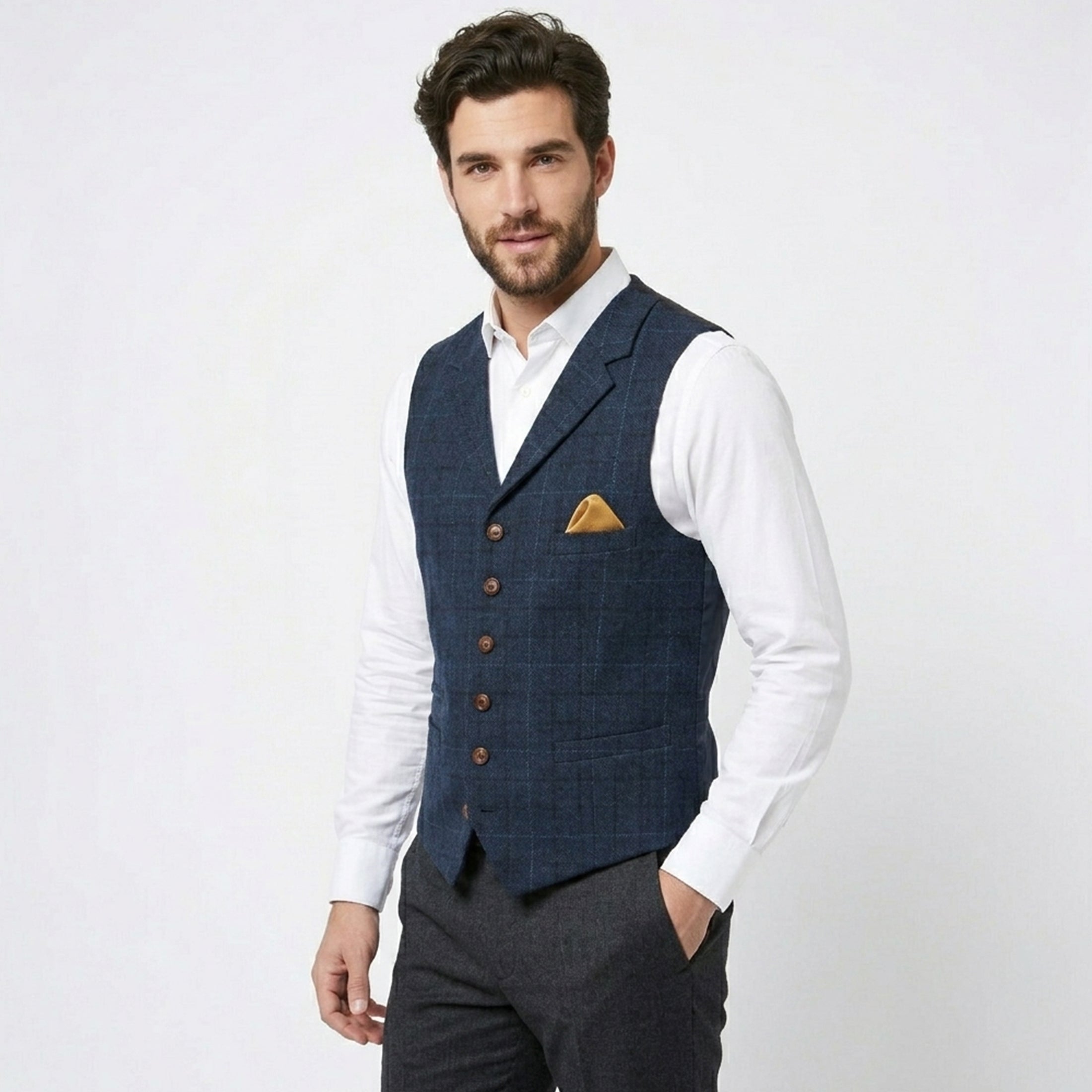 Gilet homme vintage en laine mérinos pour l’hiver
