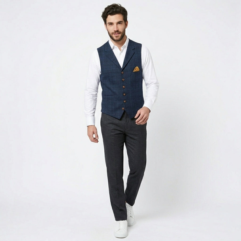 Gilet homme vintage en laine mérinos pour l’hiver
