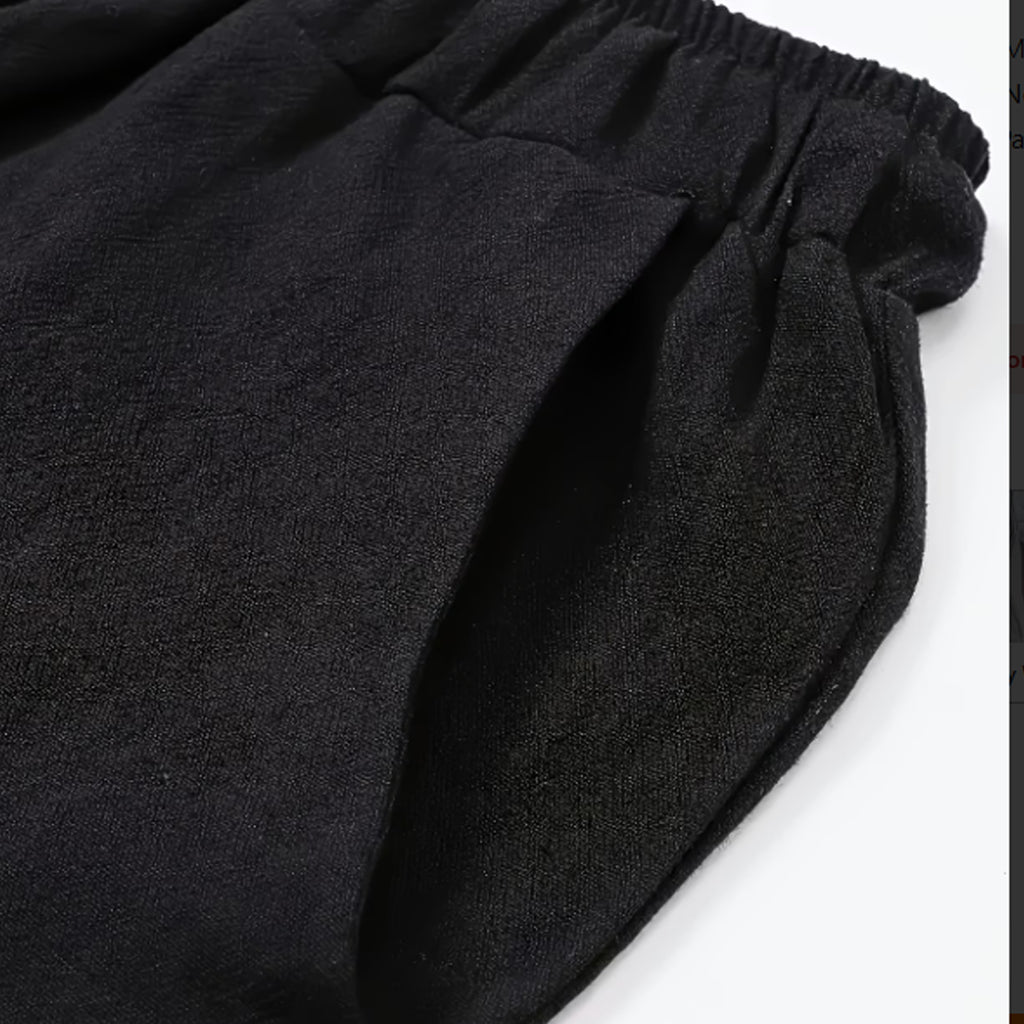 Pantalon homme lin été pantalon casual respirant tenue quotidienne
