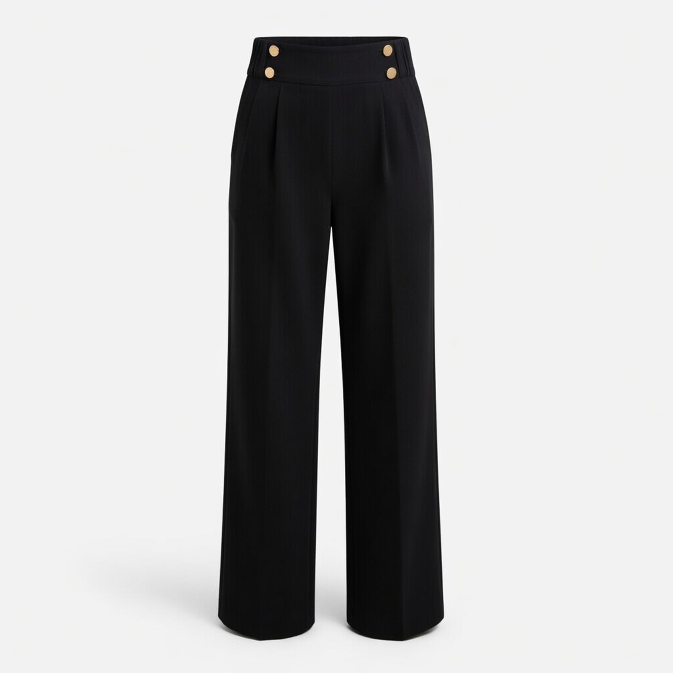 Pantalon droit femme en coton bureau élégant pour printemps-été