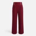 Pantalon droit femme en coton bureau élégant pour printemps-été