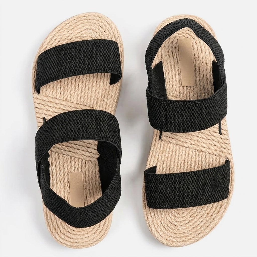 Sandales femme compensées cuir été