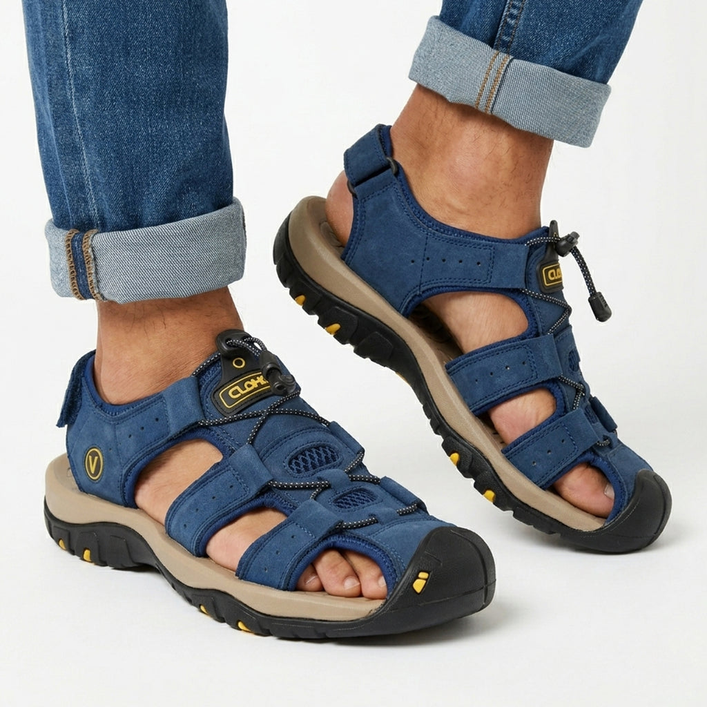 Sandales homme cuir printemps été