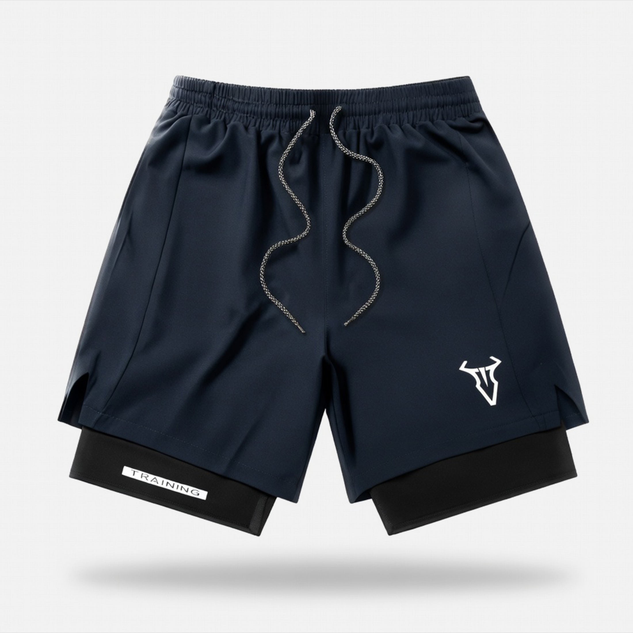 Short de sport homme coton athlétique géométrique été avec poches taille élastique