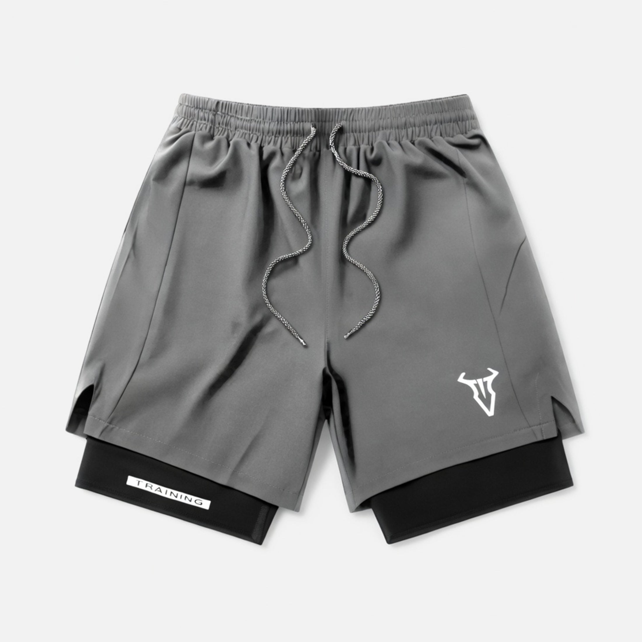 Short de sport homme coton athlétique géométrique été avec poches taille élastique