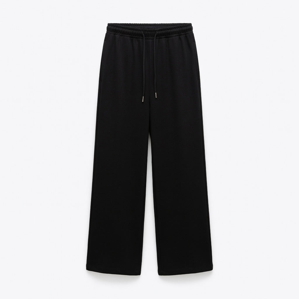 Pantalon large femme décontracté en coton printemps