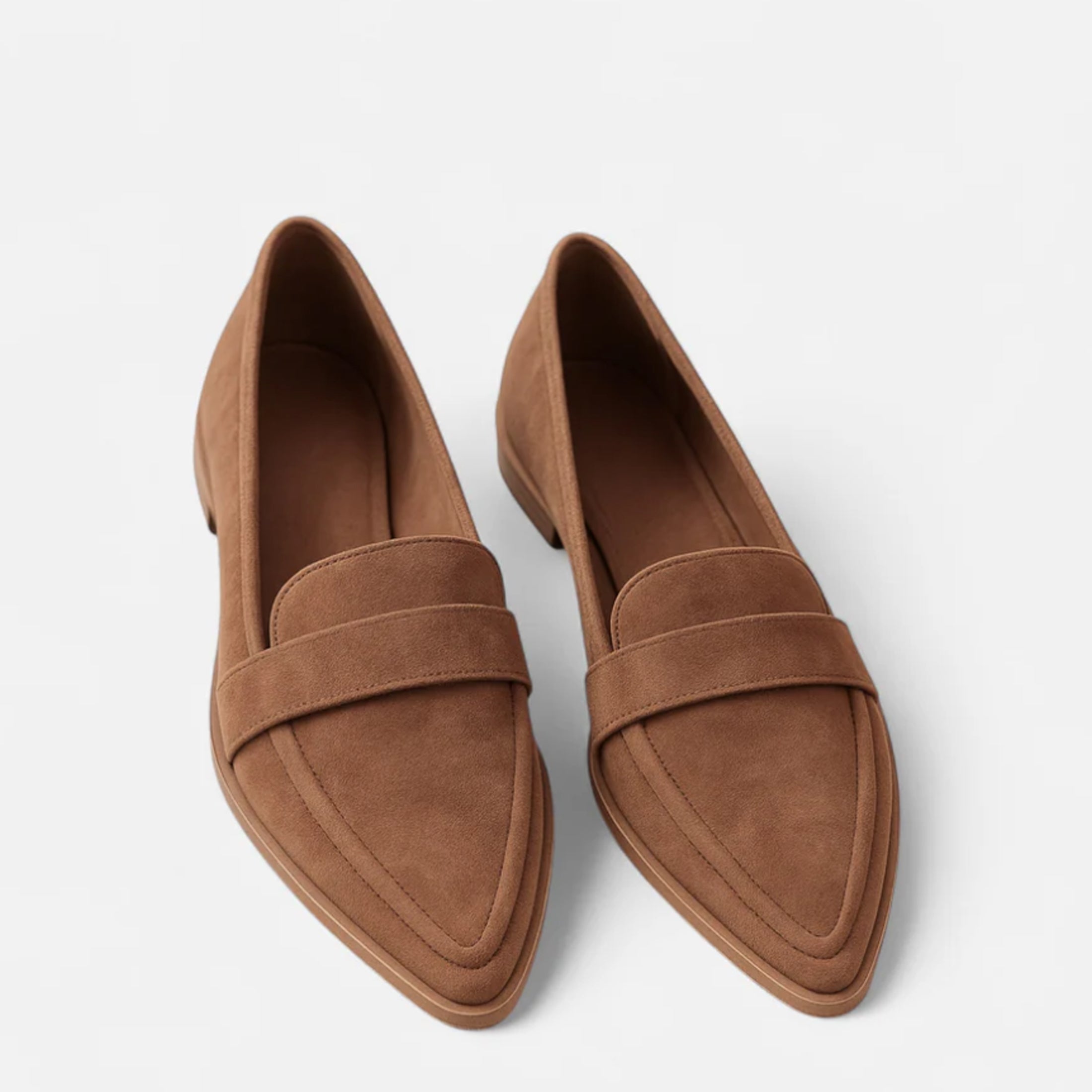 Mocassins femme luxe en daim mi-saison confortable