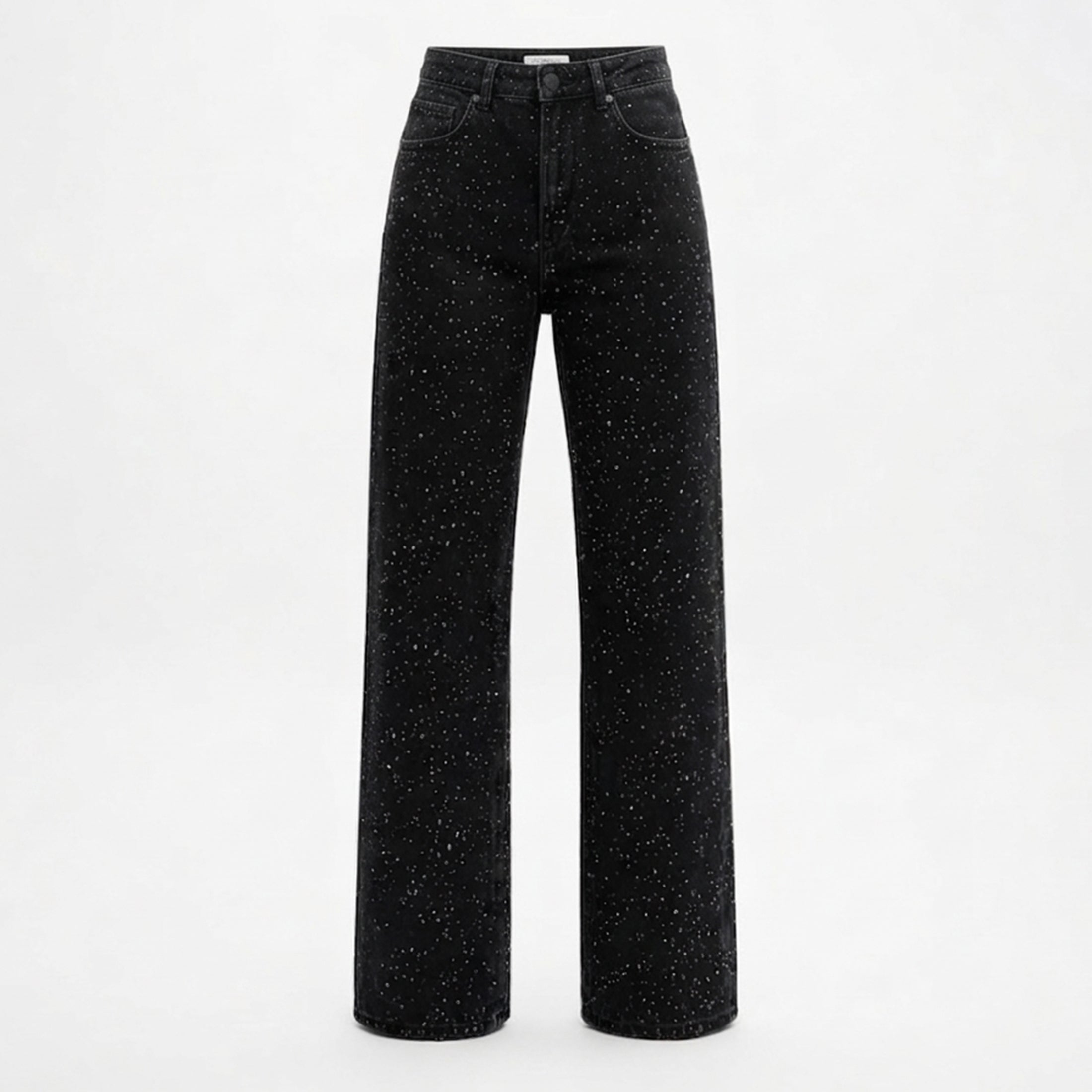 Jean femme taille haute coton été coupe droite