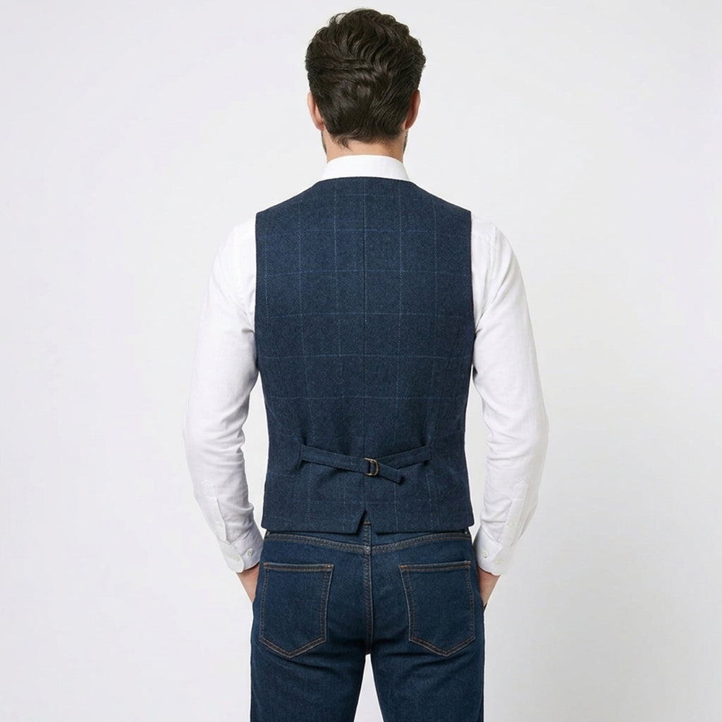 Gilet homme vintage en laine mérinos pour l’hiver