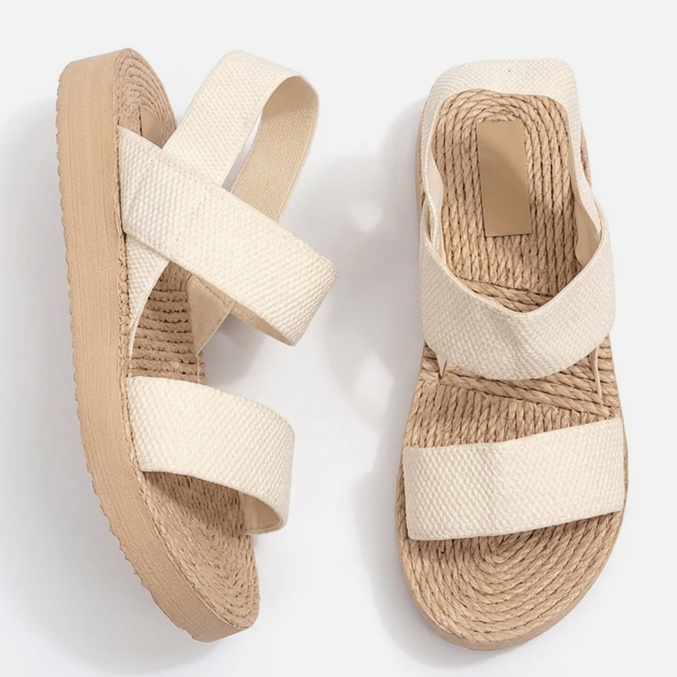 Sandales femme compensées cuir été
