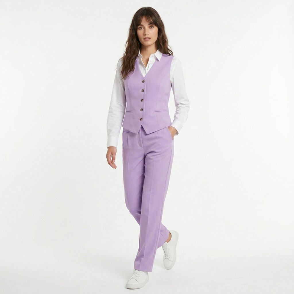 Ensemble femme 2 pièces printemps en coton léger et élégant