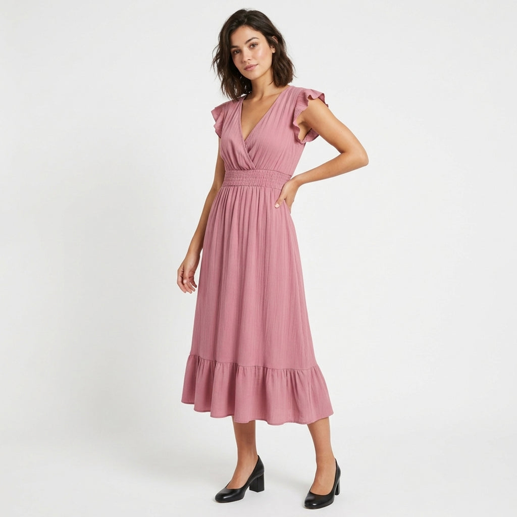 Robe élégante femme coton printemps été robe chic soirée