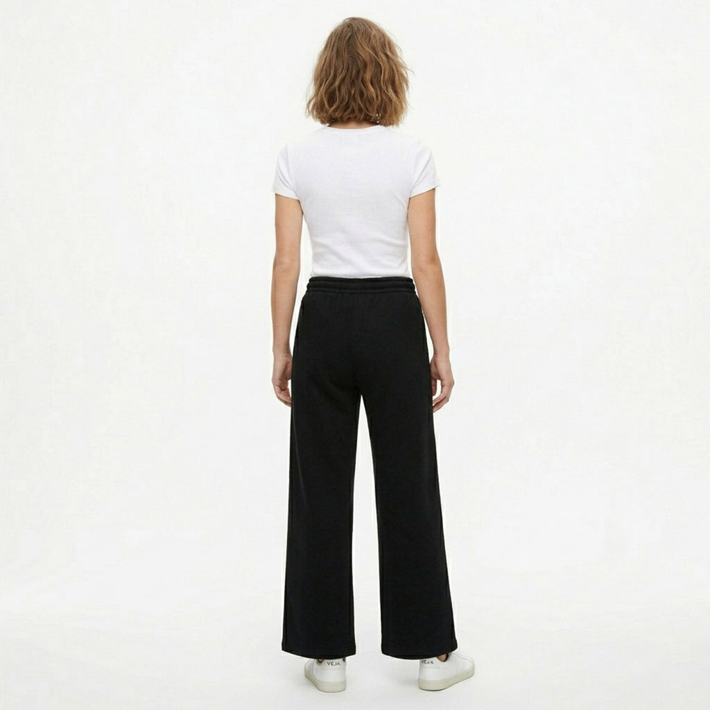 Pantalon large femme décontracté en coton printemps