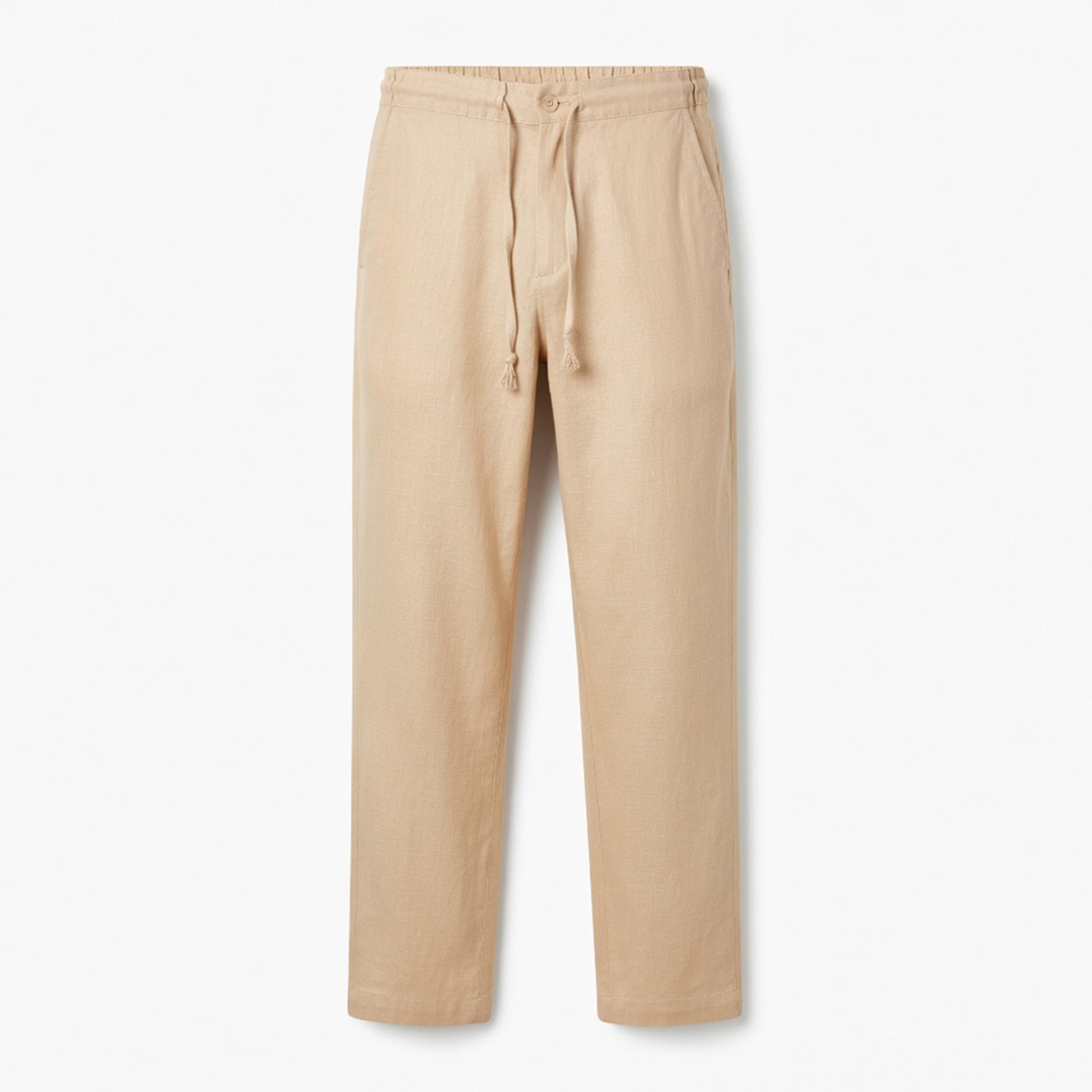 Pantalon homme lin été pantalon casual respirant tenue quotidienne